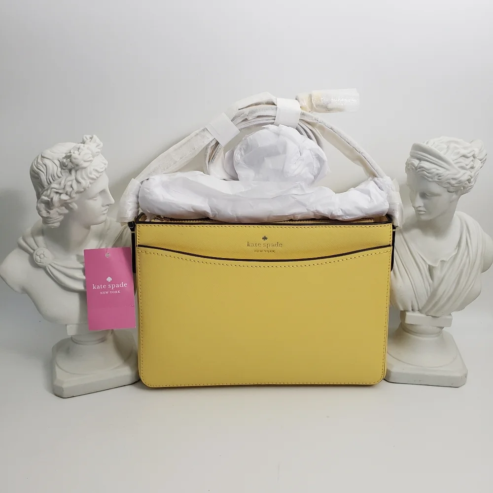 Kate Spade Yellow Safiano Leather- Rory Feminine Coastal Organizer